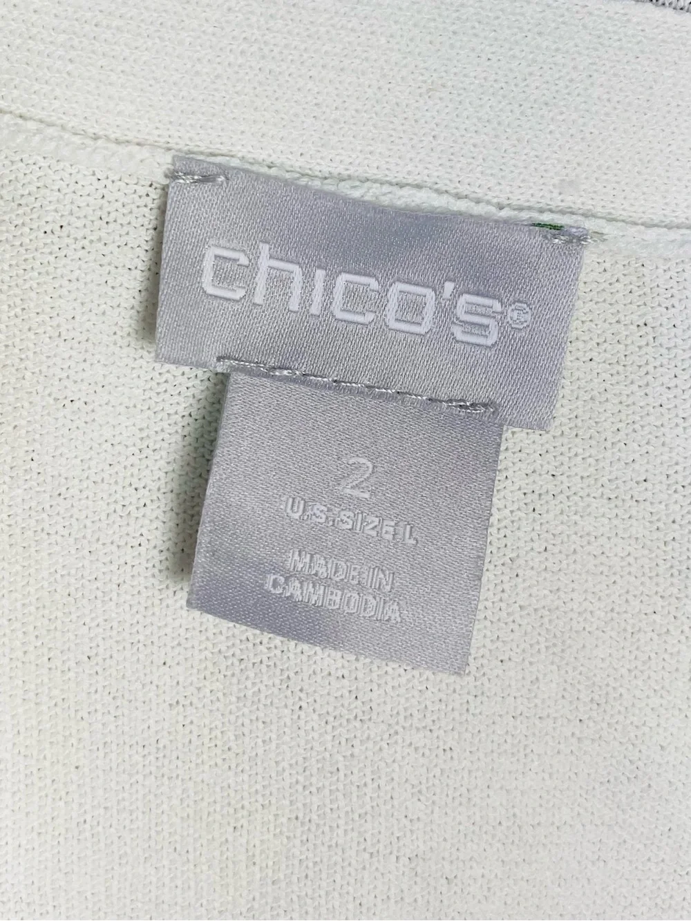 NWT CHICO'S 3/4 Sleeve Cardigan - Picture 4 of 6